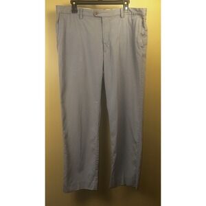 Tommy Bahama Pants Mens 38 Grey 90% Silk 10% Cotton‎ Chinos Khakis Golf 38x32"